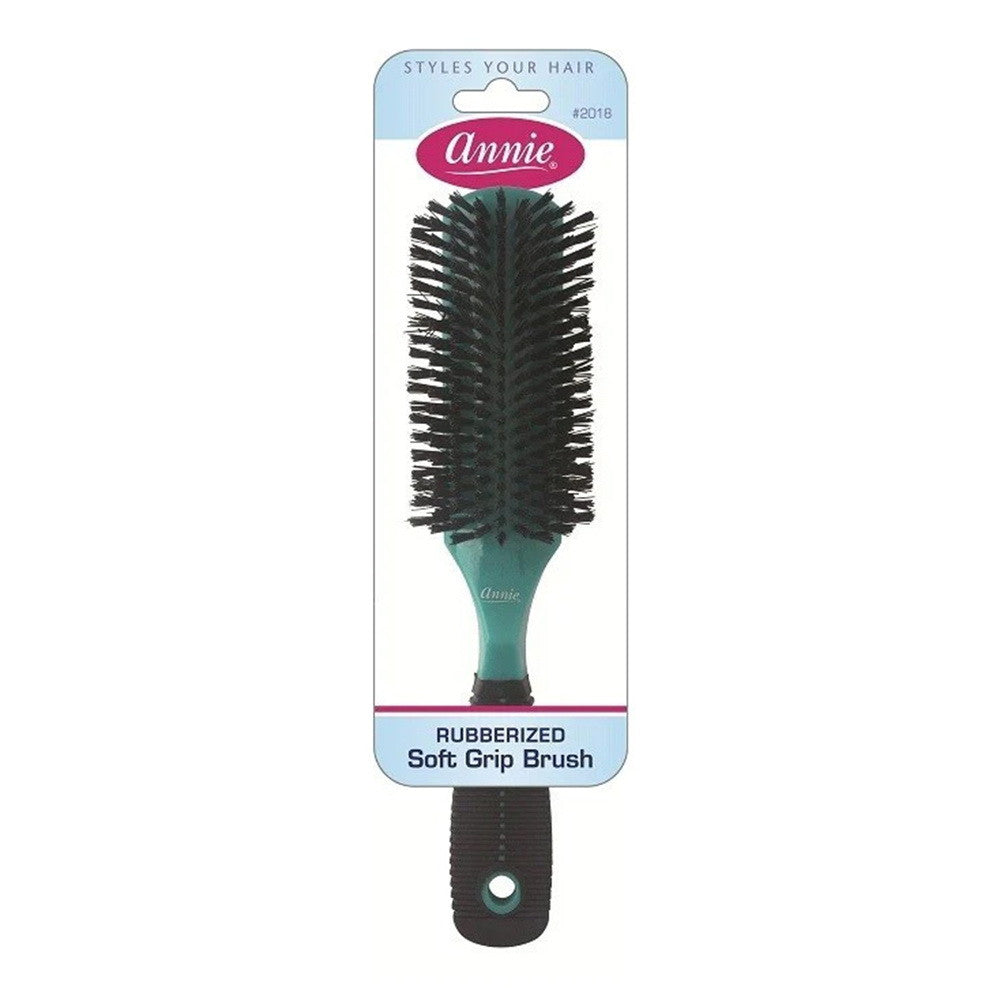Annie Rubberized Soft Grip Brush, 1 Ea